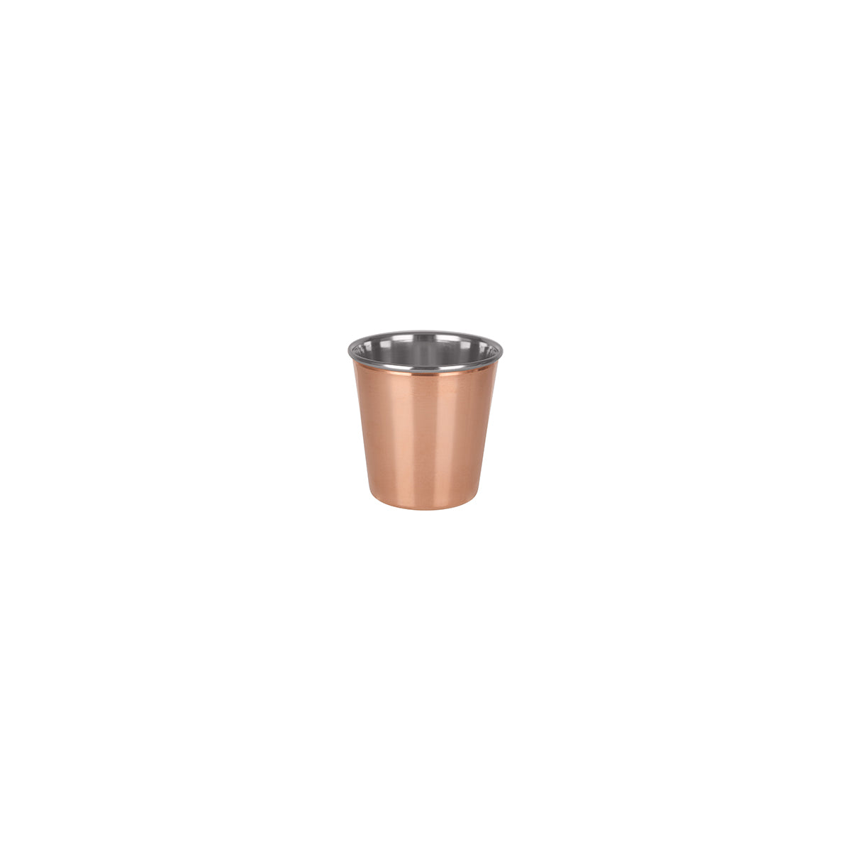 MINI-08272 Chef Inox Miniatures Copper Pot Stainless Steel Interior 100x100mm Tomkin Australia Hospitality Supplies