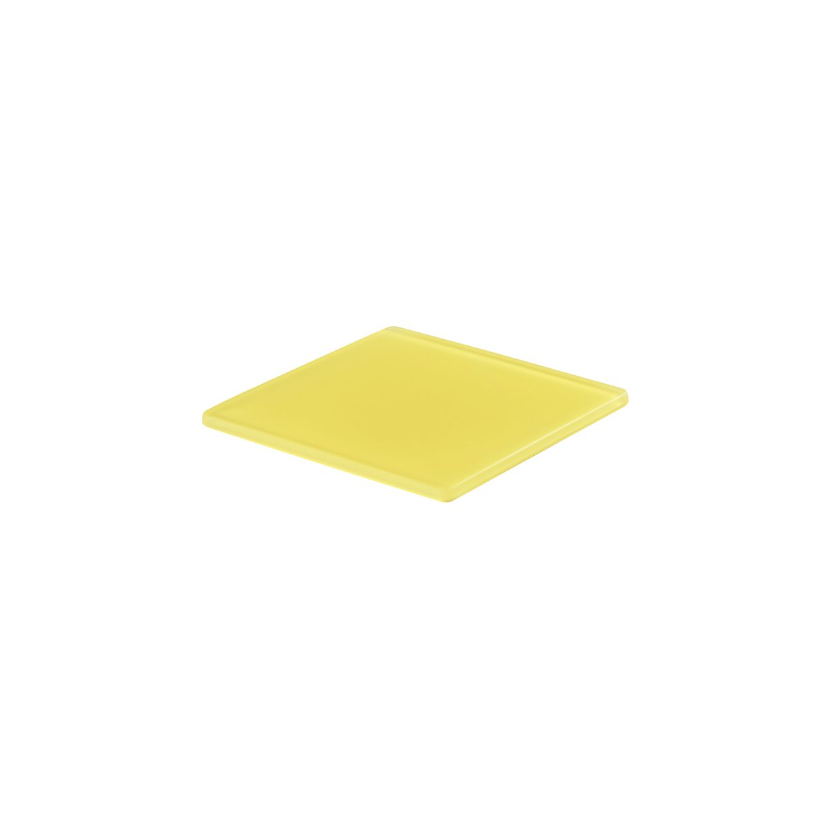 MLP110173 Mealplak Square Tray Lemon 195x195x10mm Tomkin Australia Hospitality Supplies