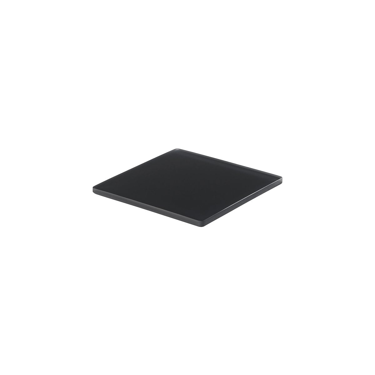 MLP110227 Mealplak Square Tray Anthracite 195x195x10mm Tomkin Australia Hospitality Supplies