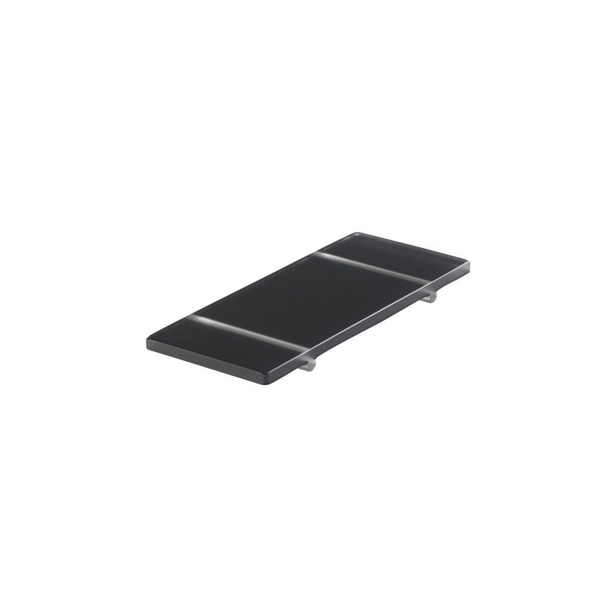 MLP111002 Mealplak Footed Tray Anthracite 245x100x15mm Tomkin Australia Hospitality Supplies