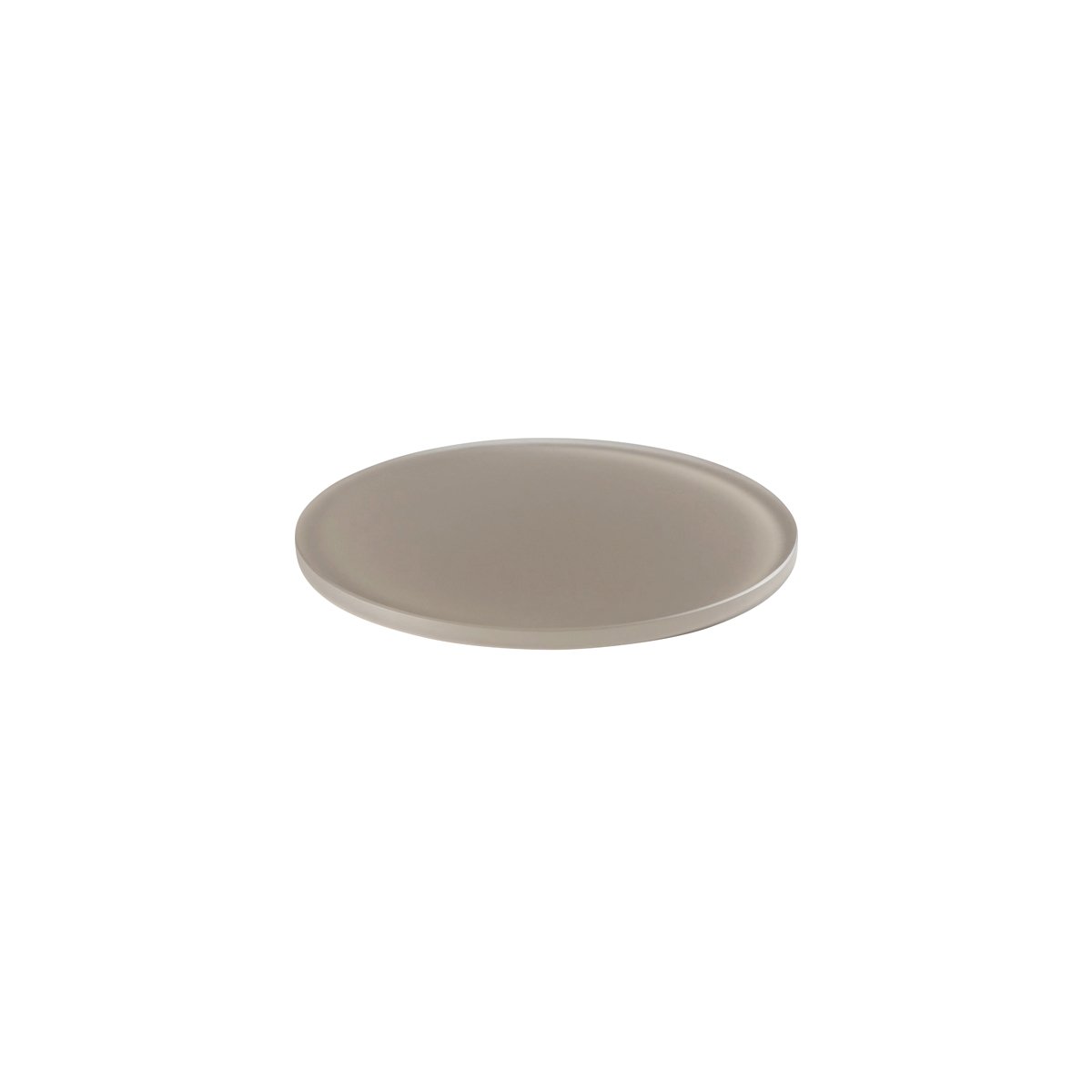 MLP111354 Mealplak Round Tray Taupe 245x10mm Tomkin Australia Hospitality Supplies