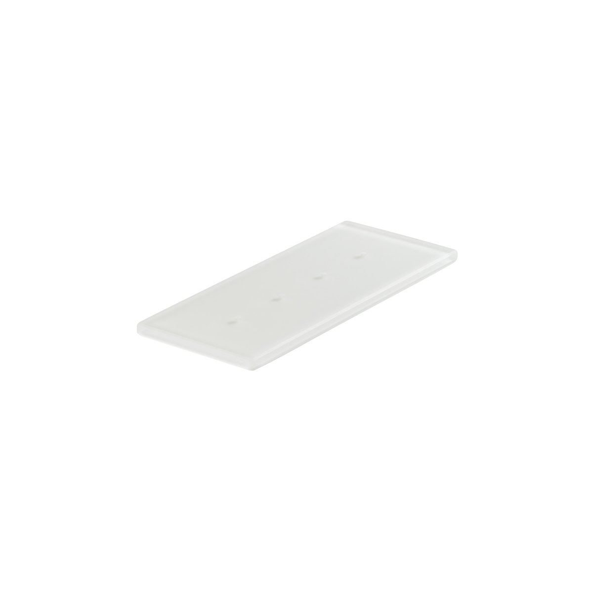 MLP112160 Mealplak Tray With 4 Holes White 245x100x10mm Tomkin Australia Hospitality Supplies