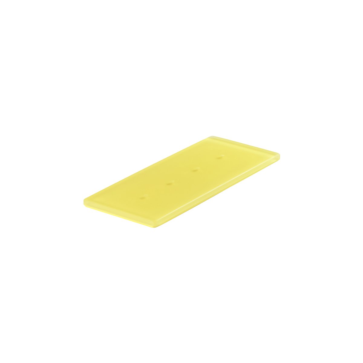 MLP112177 Mealplak Tray With 4 Holes Lemon 245x100x10mm Tomkin Australia Hospitality Supplies