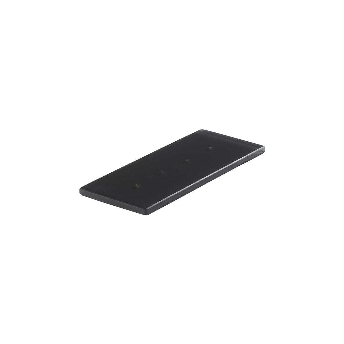 MLP112221 Mealplak Tray With 4 Holes Anthracite 245x100x10mm Tomkin Australia Hospitality Supplies