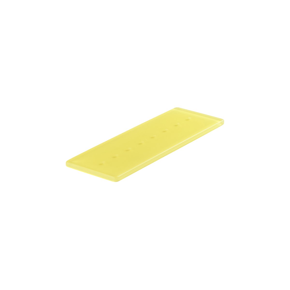 MLP112252 Mealplak Tray With 8 Holes Lemon 300x100x10mm Tomkin Australia Hospitality Supplies