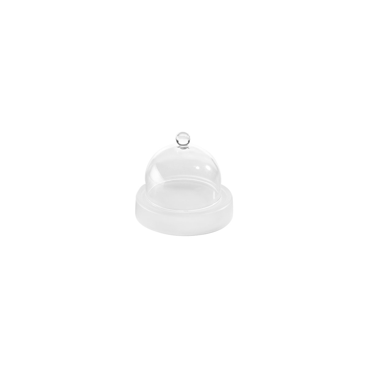 MLP112726 Mealplak Butter Dish With Cloche White 90x85mm Tomkin Australia Hospitality Supplies