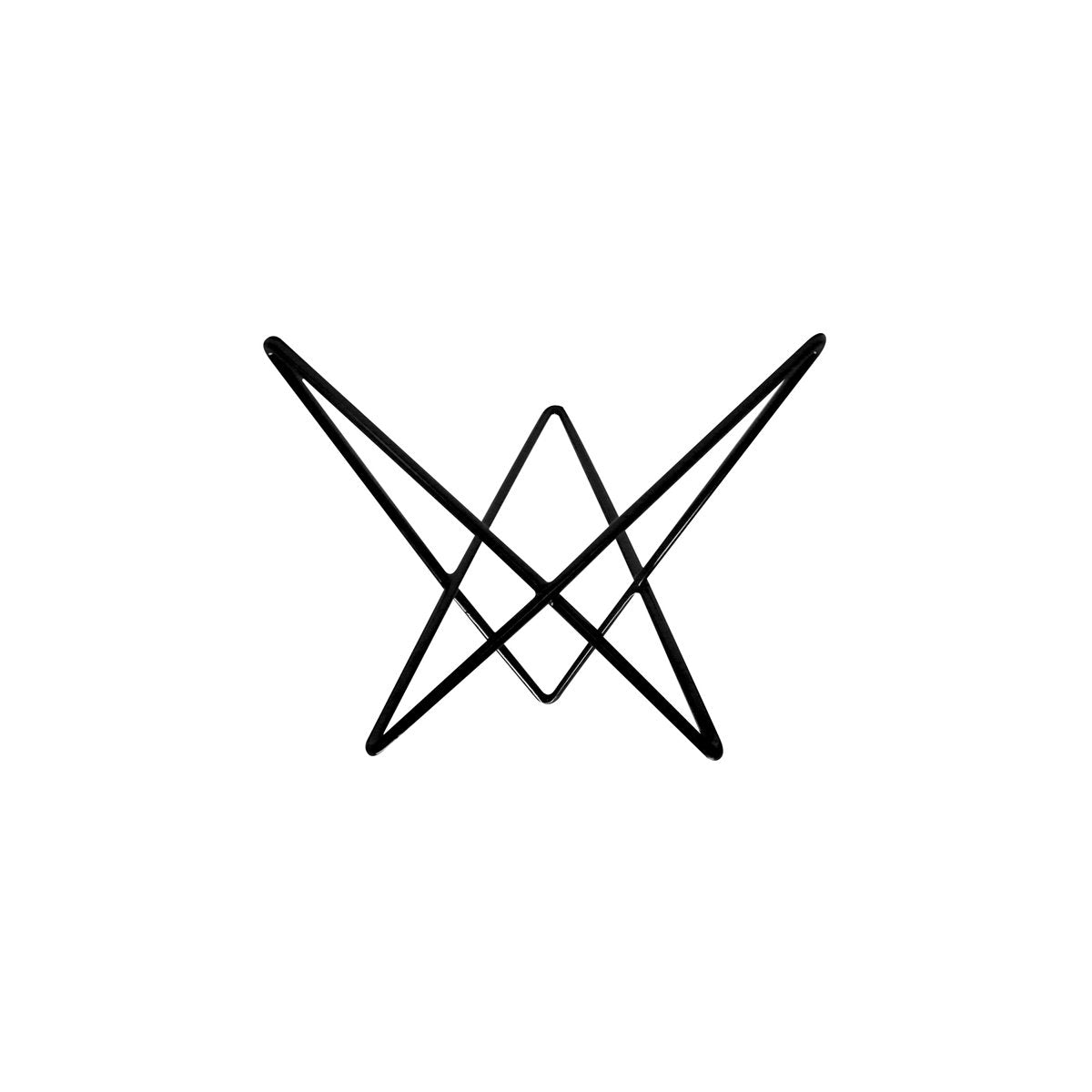 MLP114201 Mealplak Star Display Riser Coated Black 260x260x210mm Tomkin Australia Hospitality Supplies