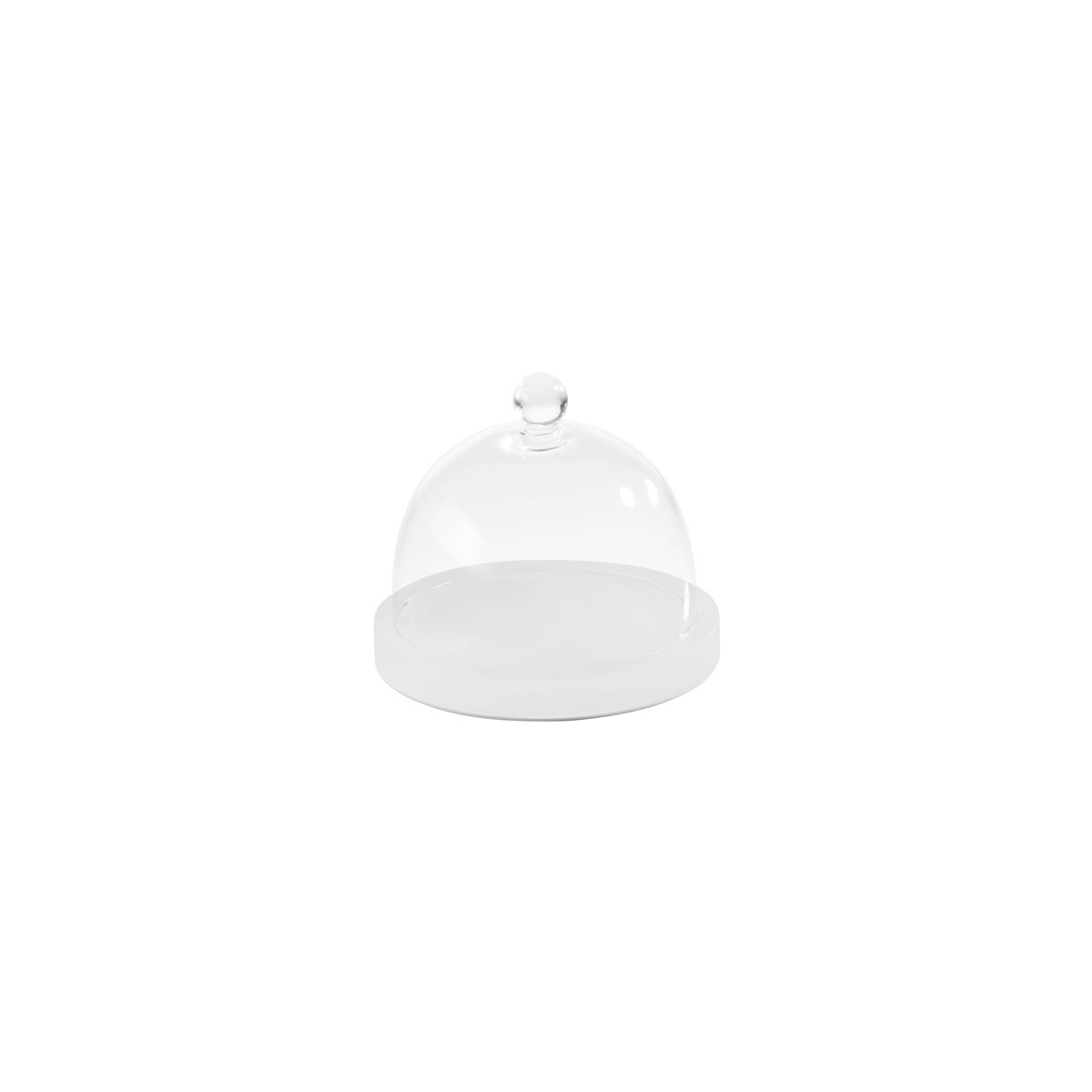 MLP115208 Mealplak B&amp;B Podium With Cloche White 150x140mm Tomkin Australia Hospitality Supplies