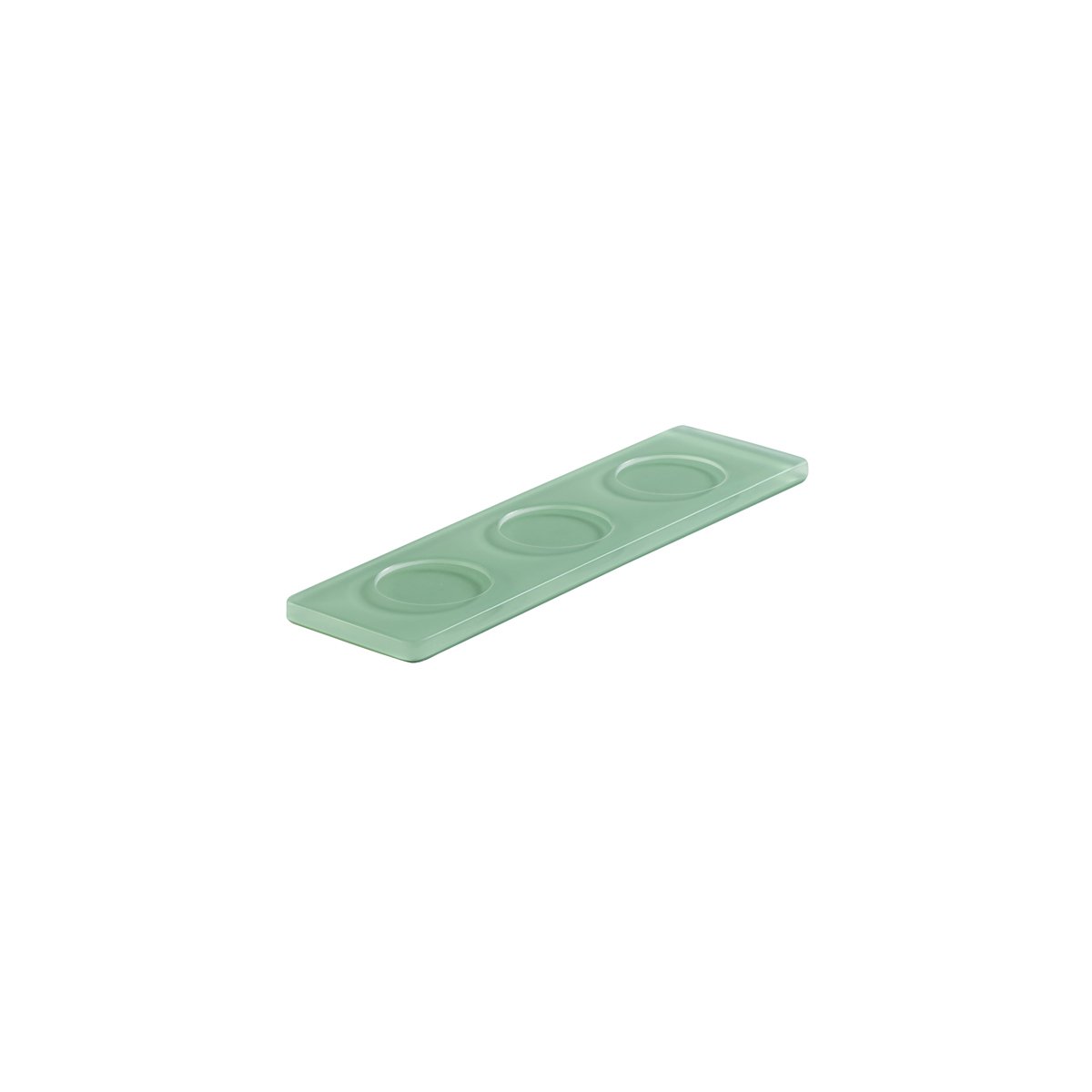 MLP116014 Mealplak Tray With 3 Indents Khaki 245x70x10mm Tomkin Australia Hospitality Supplies