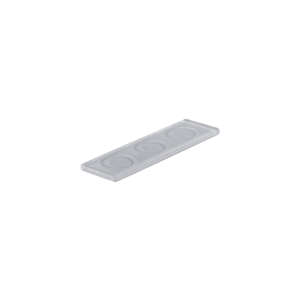 MLP116045 Mealplak Tray With 3 Indents Concrete 245x70x10mm Tomkin Australia Hospitality Supplies