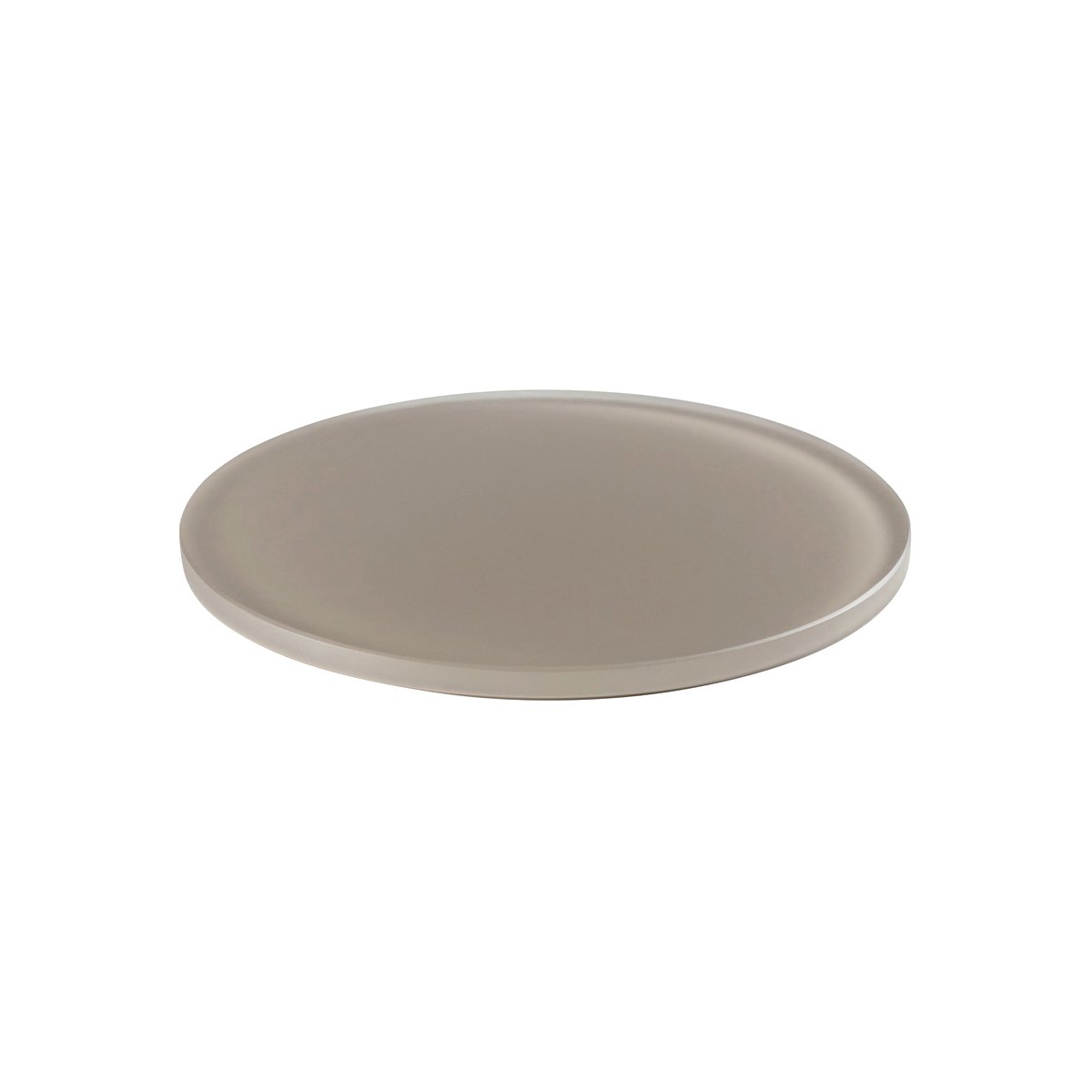 MLP116236 Mealplak Round Tray Taupe 195x10mm Tomkin Australia Hospitality Supplies