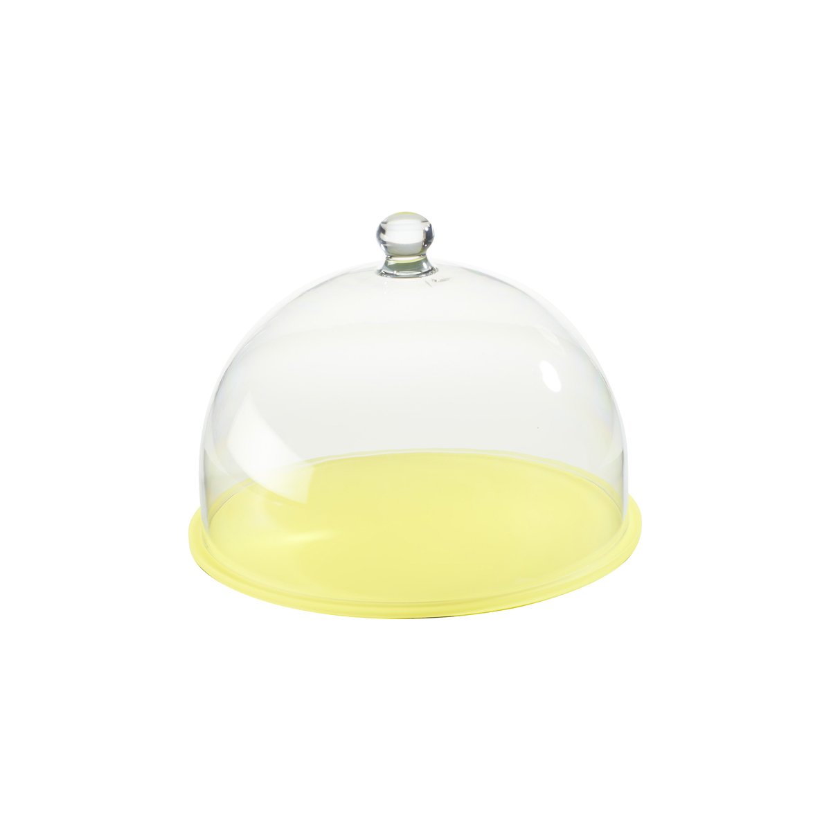 MLP116571 Mealplak Round Tray With Cloche Lemon 230x180mm Tomkin Australia Hospitality Supplies