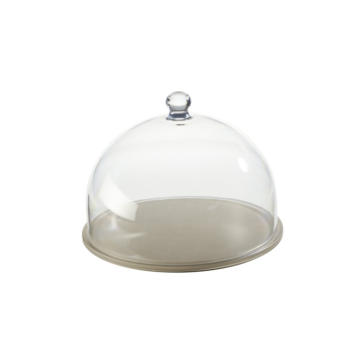 MLP116625 Mealplak Round Tray With Cloche Taupe 230x180mm Tomkin Australia Hospitality Supplies