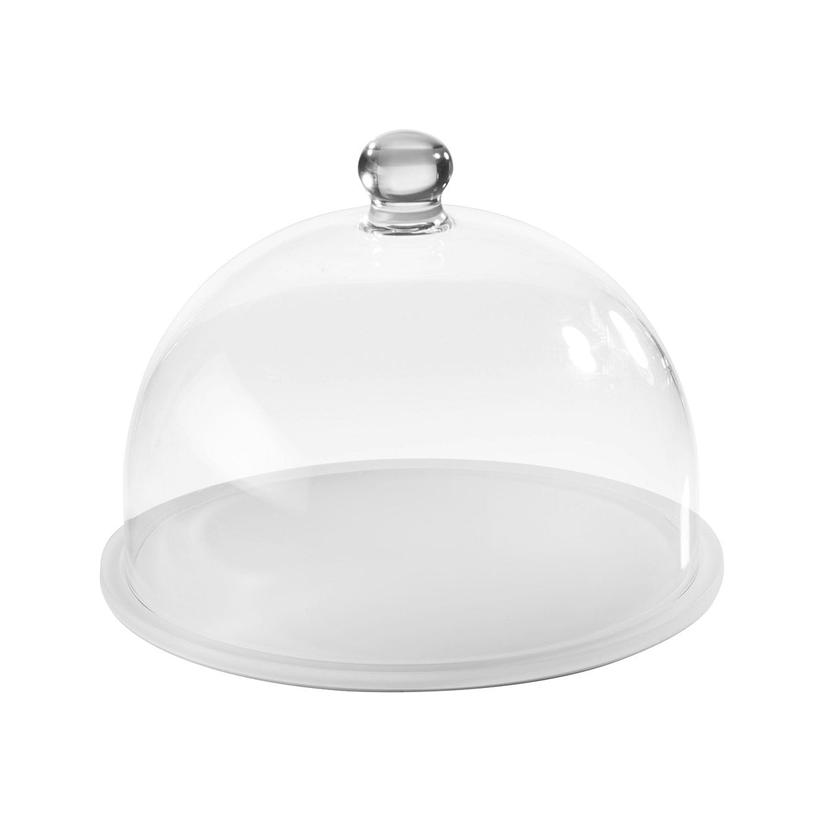 MLP116656 Mealplak Round Tray With Cloche White 330x240mm Tomkin Australia Hospitality Supplies