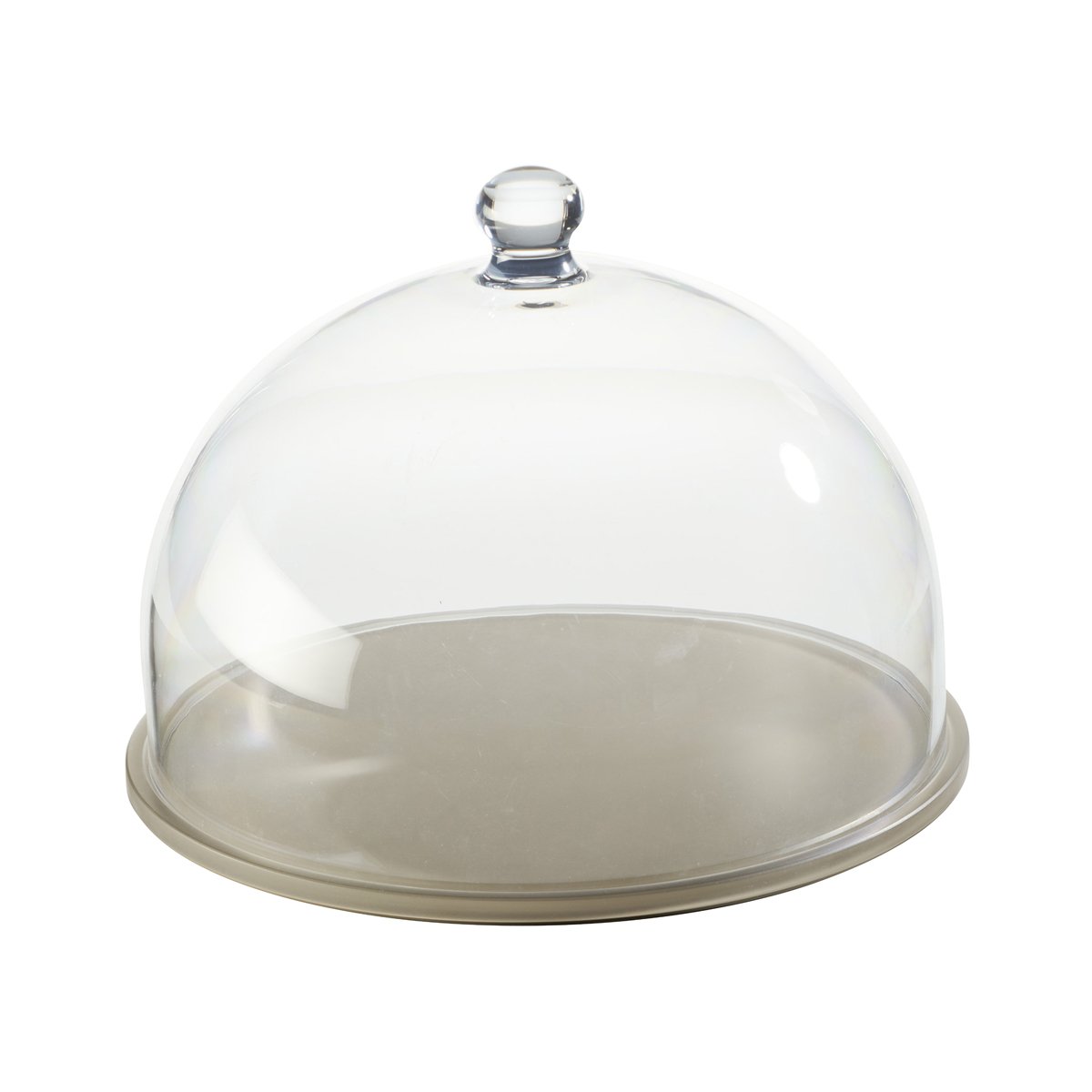MLP116724 Mealplak Round Tray With Cloche Taupe 300x235mm Tomkin Australia Hospitality Supplies