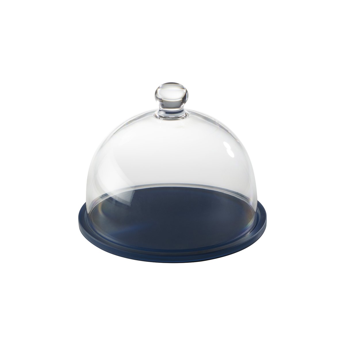 MLP118629 Mealplak Round Tray With Cloche Night Blue 230x180mm Tomkin Australia Hospitality Supplies