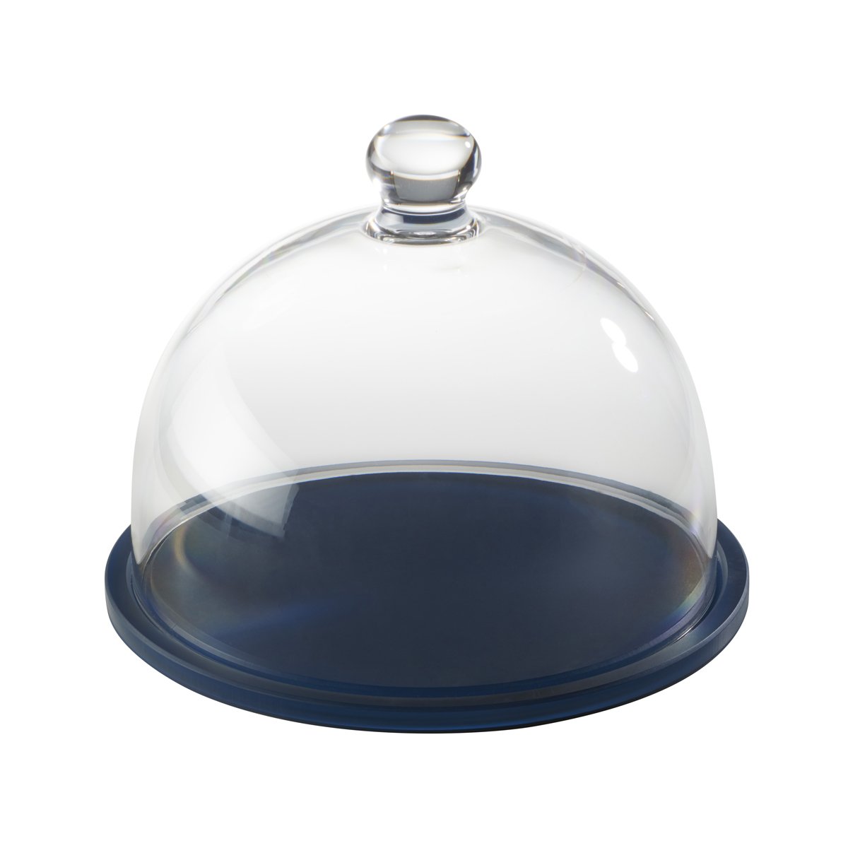 MLP118643 Mealplak Round Tray With Cloche Night Blue 330x240mm Tomkin Australia Hospitality Supplies