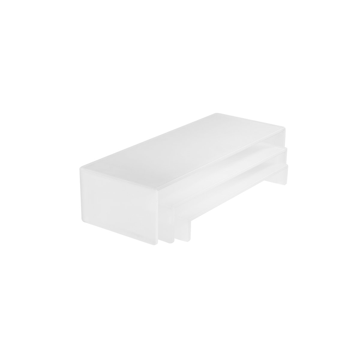 MLP118872 Mealplak Rectangular Risers White 395x195x50mm Tomkin Australia Hospitality Supplies
