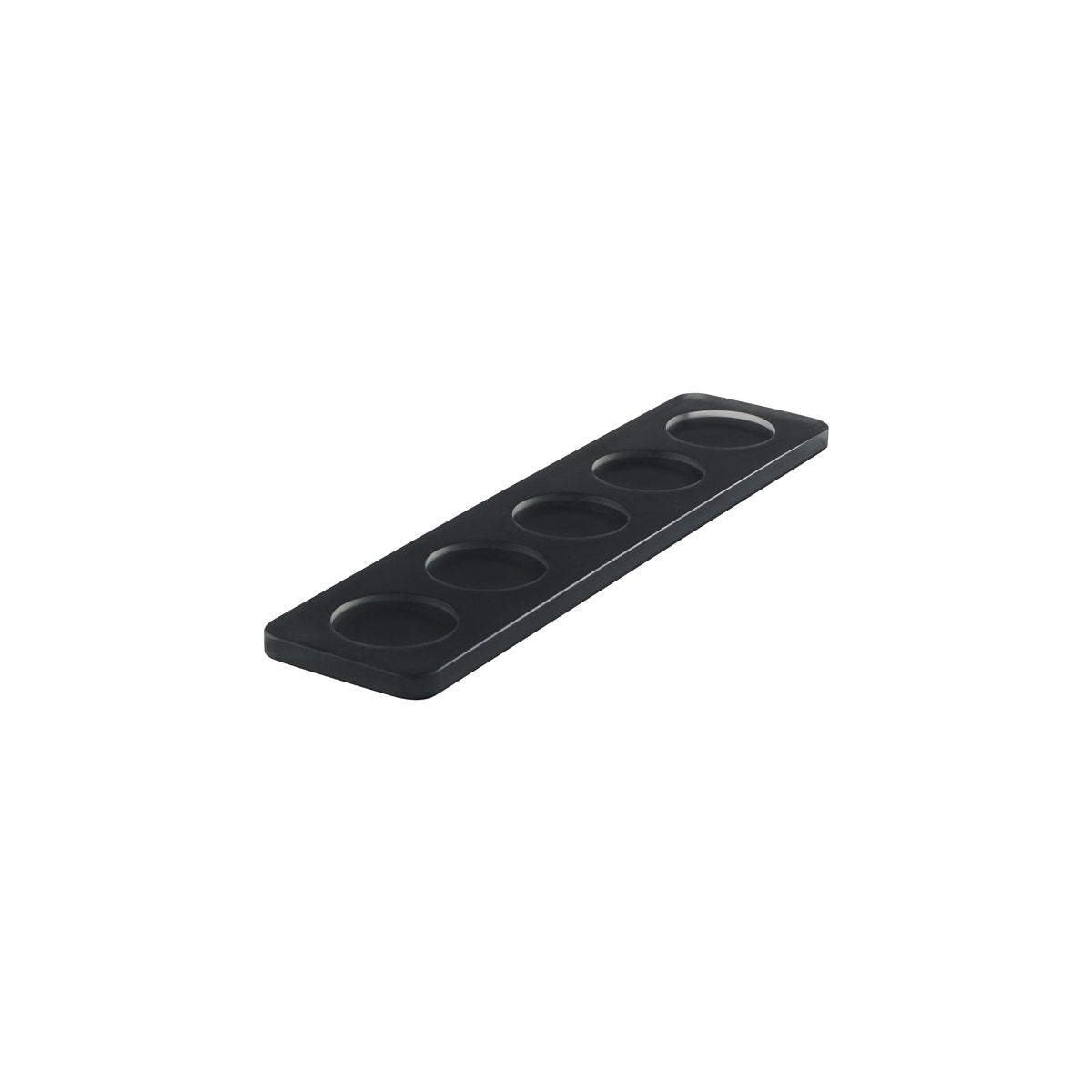 MLP118964 Mealplak Tray With 5 Indents Anthracite 295x70x10mm Tomkin Australia Hospitality Supplies