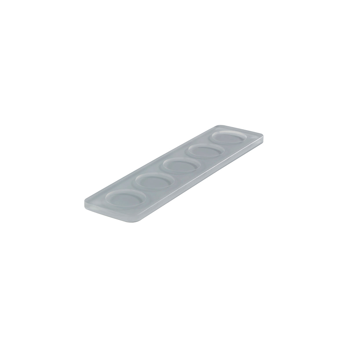MLP118971 Mealplak Tray With 5 Indents Concrete 295x70x10mm Tomkin Australia Hospitality Supplies