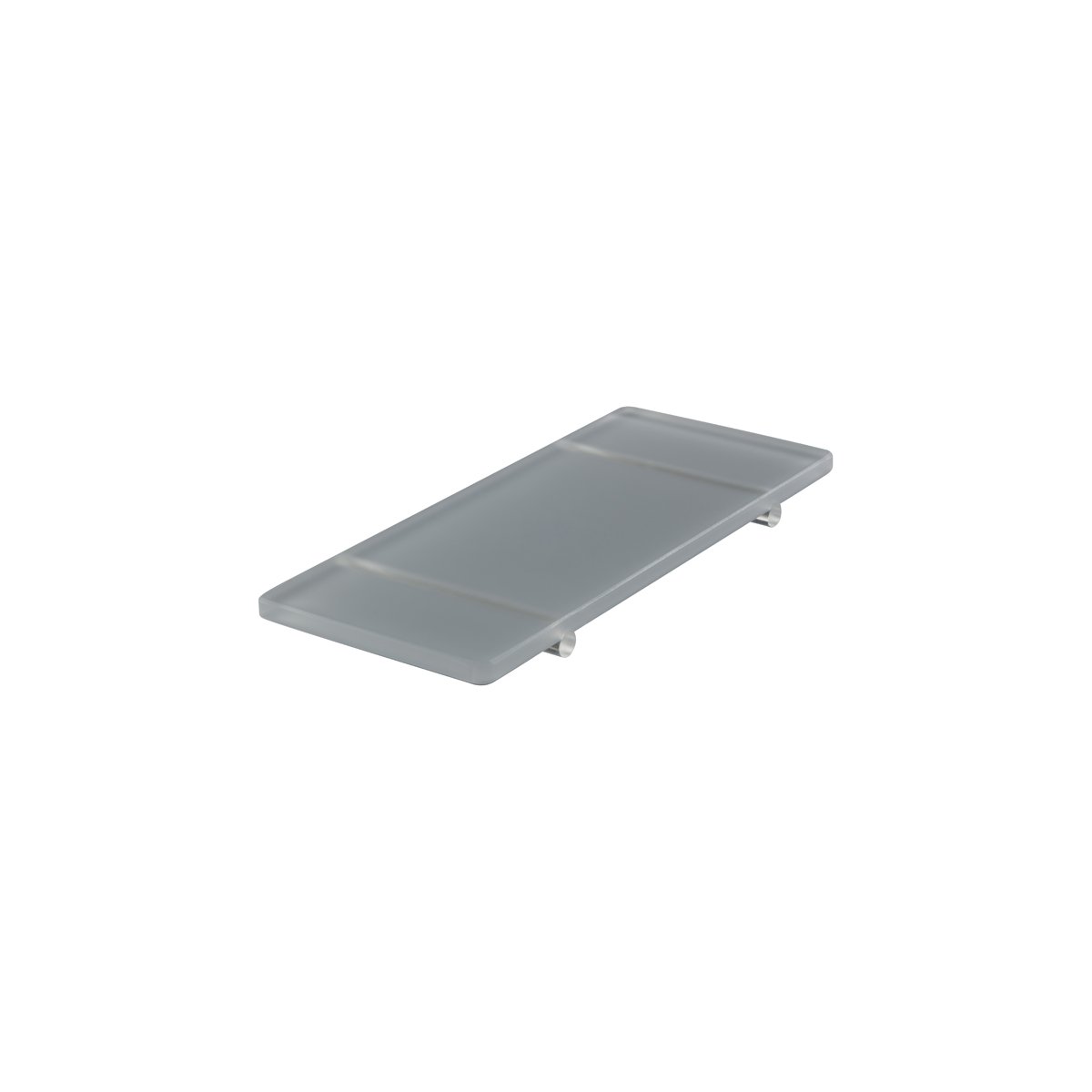 MLP118988 Mealplak Footed Tray Concrete 245x100x15mm Tomkin Australia Hospitality Supplies
