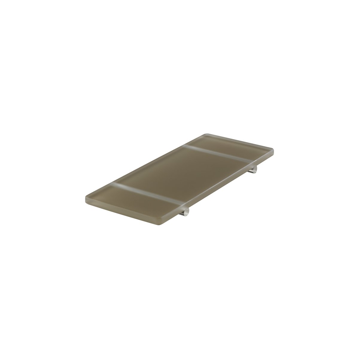 MLP119268 Mealplak Footed Tray Taupe 245x100x15mm Tomkin Australia Hospitality Supplies