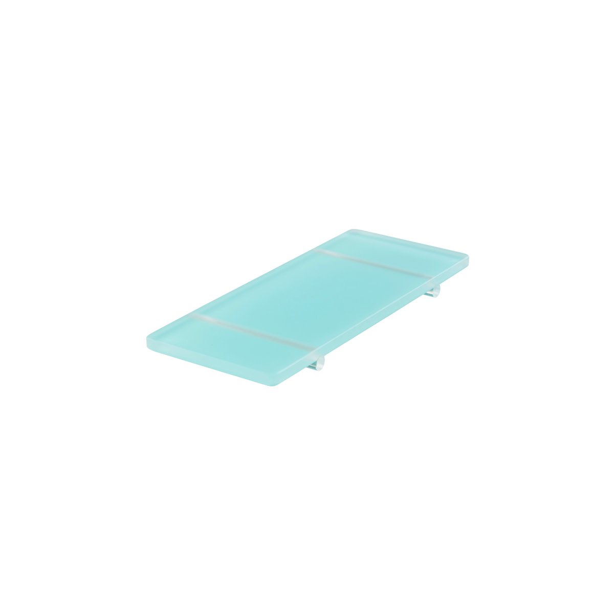 MLP119466 Mealplak Footed Tray Lagoon 245x100x15mm Tomkin Australia Hospitality Supplies