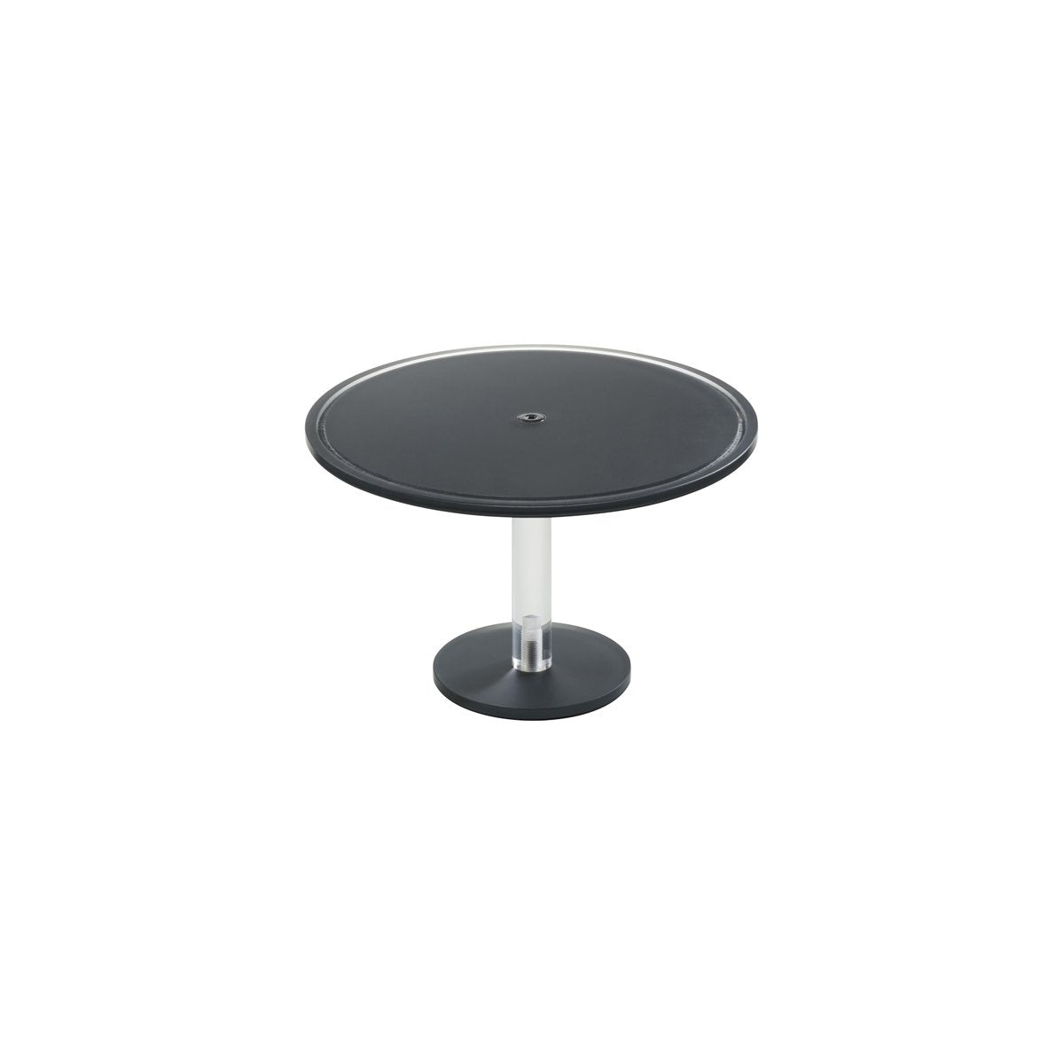 MLP119589 Mealplak Pedestal Cake Stand Anthracite 230x110mm Tomkin Australia Hospitality Supplies