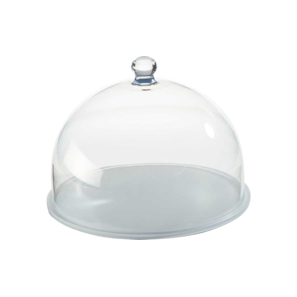 MLP120042 Mealplak Round Tray With Cloche Concrete 300x235mm Tomkin Australia Hospitality Supplies