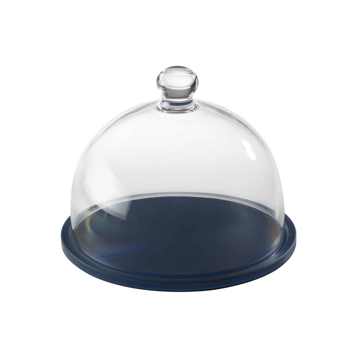 MLP120066 Mealplak Round Tray With Cloche Night Blue 300x235mm Tomkin Australia Hospitality Supplies