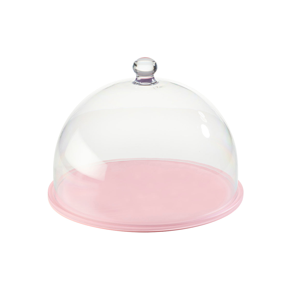 MLP120110 Mealplak Round Tray With Cloche Pink 300x235mm Tomkin Australia Hospitality Supplies