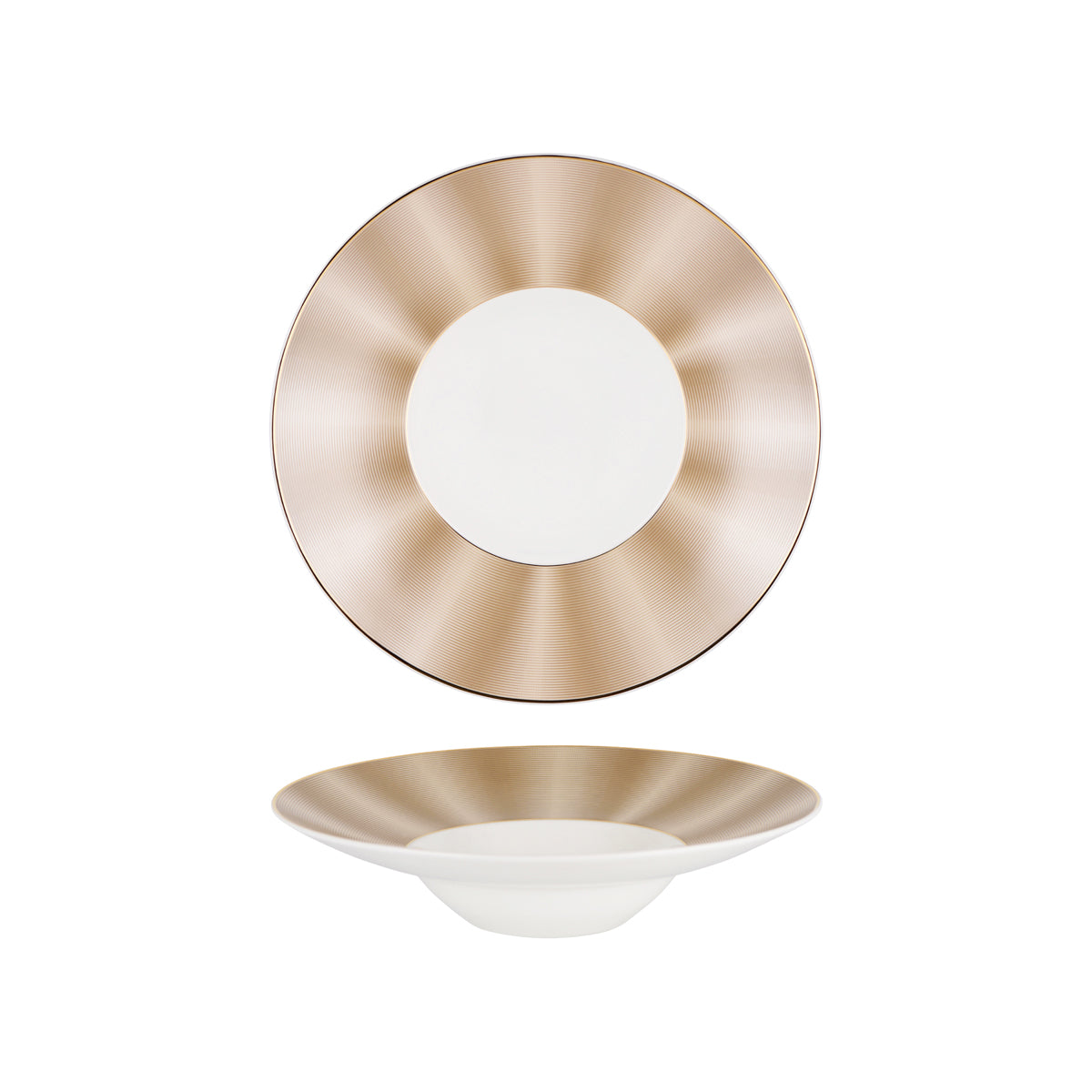 11730-1428 Nikko Japan Silk Champagne Plate Wide Rim 280mm Tomkin Australia Hospitality Supplies