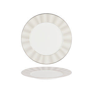 Silk Platinum Round Plate Wide Rim 301mm