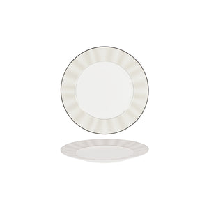 Silk Platinum Round Plate Wide Rim 242mm