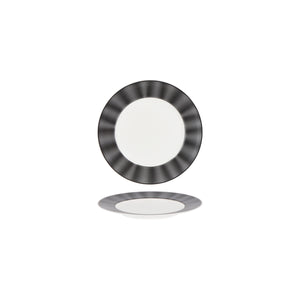 Silk Black Round Plate Wide Rim 191mm