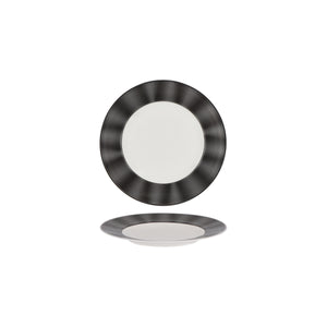 Silk Black Round Plate Wide Rim 210mm
