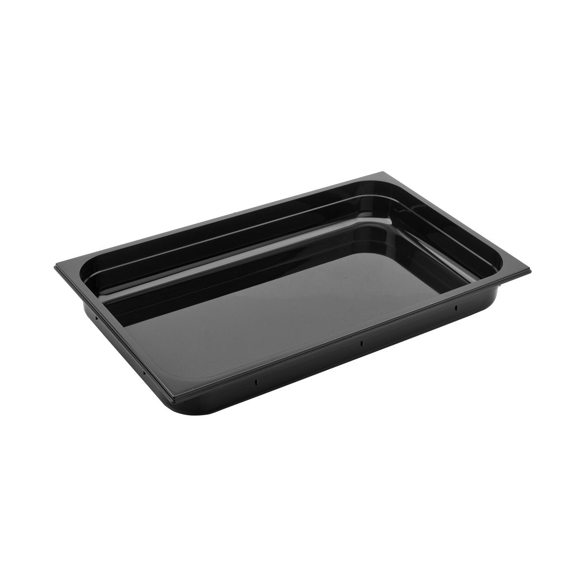 PC-11065BK Inox Macel Gastronorm Pan Polycarbonate Black 1/1 Size 65mm Tomkin Australia Hospitality Supplies