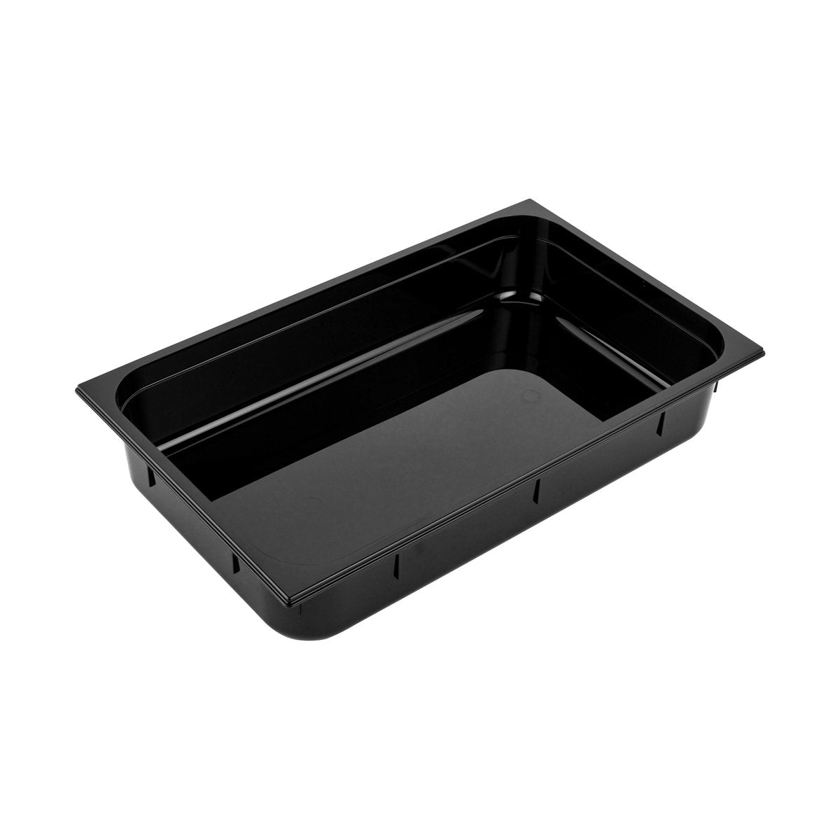 PC-11100BK Inox Macel Gastronorm Pan Polycarbonate Black 1/1 Size 100mm Tomkin Australia Hospitality Supplies