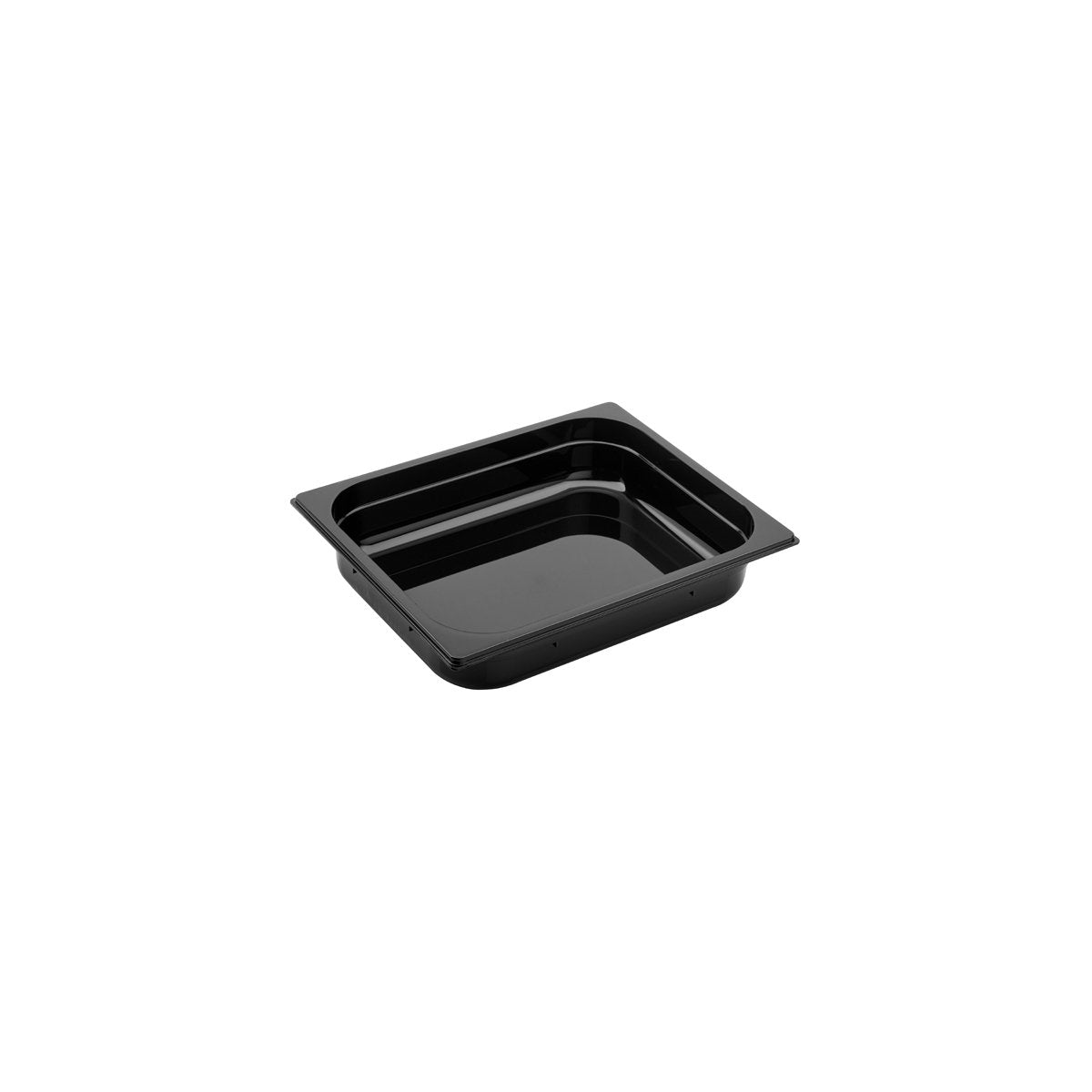 PC-12065BK Inox Macel Gastronorm Pan Polycarbonate Black 1/2 Size 65mm Tomkin Australia Hospitality Supplies