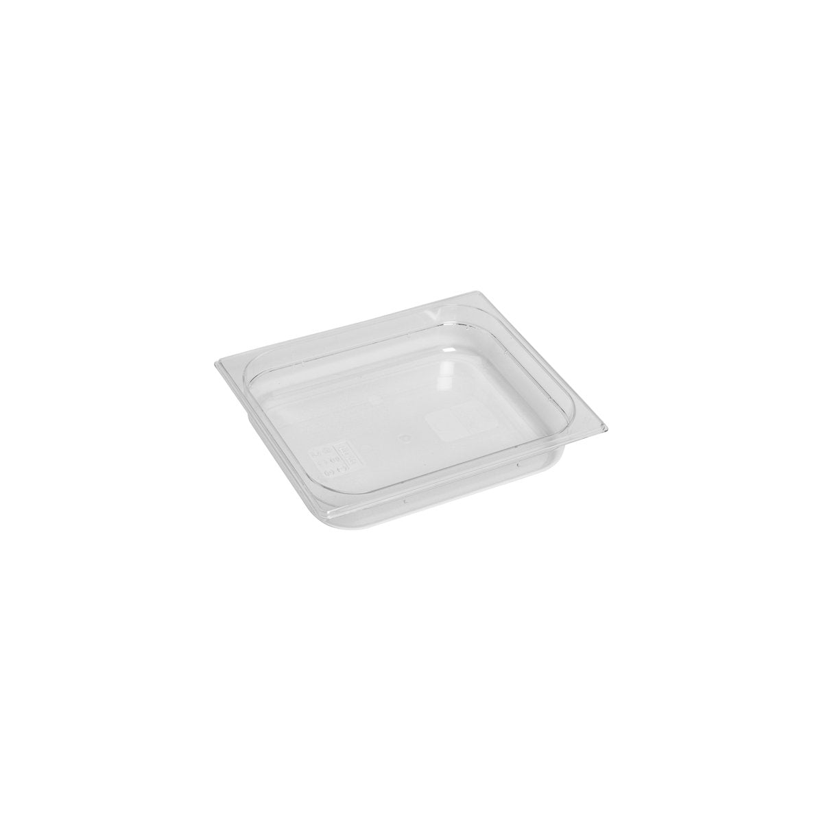 PC-12065CL Inox Macel Gastronorm Pan Polycarbonate Clear 1/2 Size 65mm Tomkin Australia Hospitality Supplies