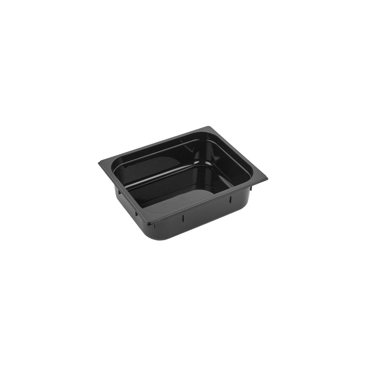 PC-12100BK Inox Macel Gastronorm Pan Polycarbonate Black 1/2 Size 100mm Tomkin Australia Hospitality Supplies