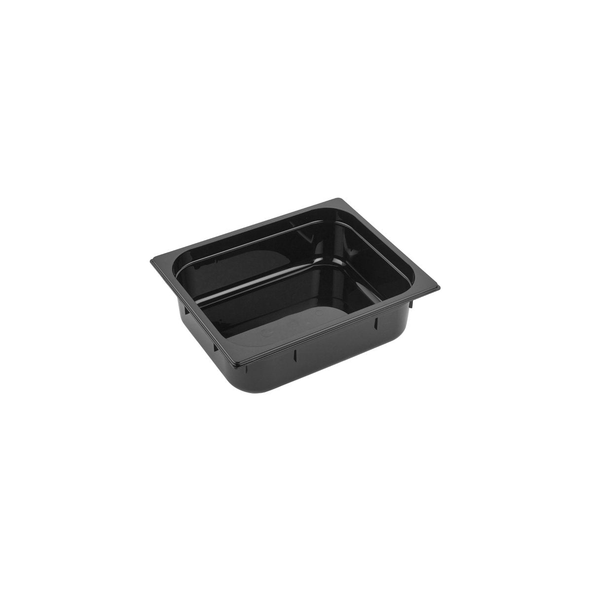 PC-12150BK Inox Macel Gastronorm Pan Polycarbonate Black 1/2 Size 150mm Tomkin Australia Hospitality Supplies