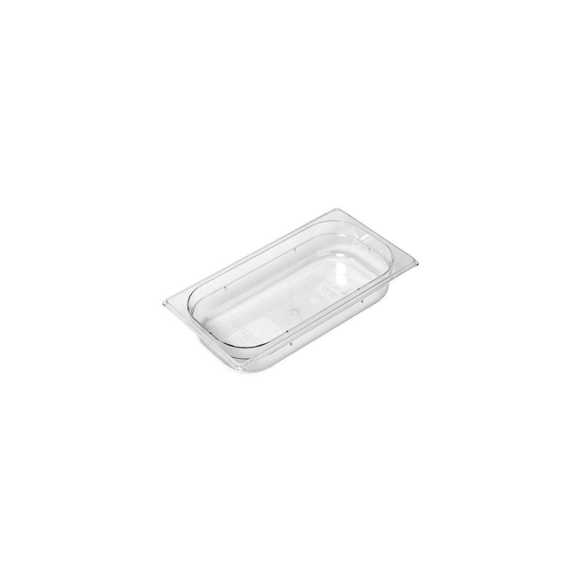 PC-13065CL Inox Macel Gastronorm Pan Polycarbonate Clear 1/3 Size 65mm Tomkin Australia Hospitality Supplies