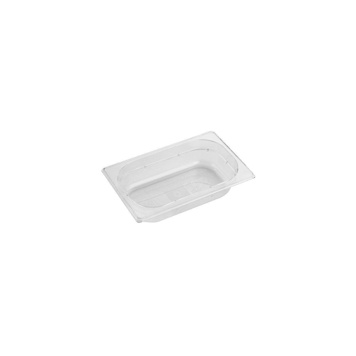 PC-14065CL Inox Macel Gastronorm Pan Polycarbonate Clear 1/4 Size 65mm Tomkin Australia Hospitality Supplies