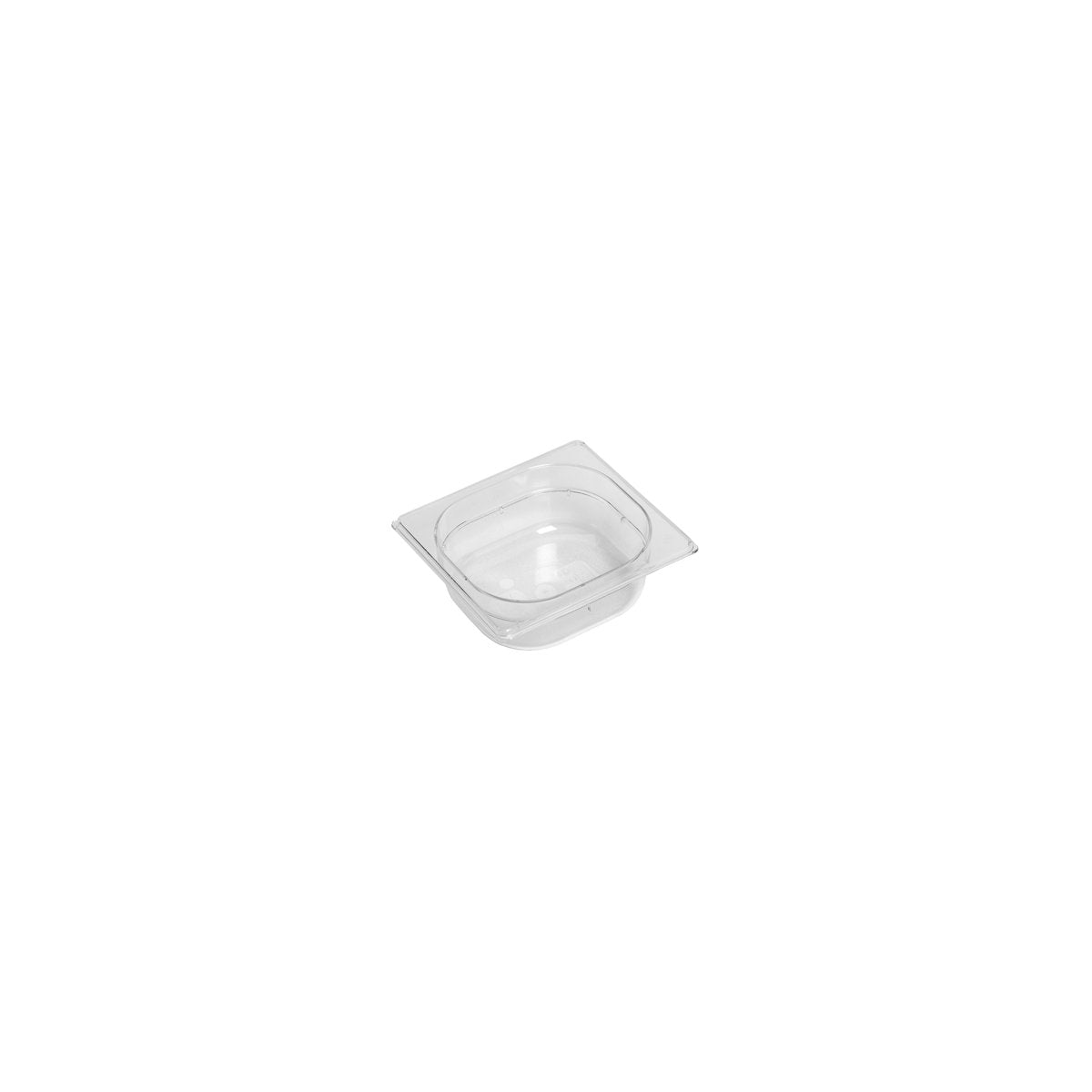 PC-16065CL Inox Macel Gastronorm Pan Polycarbonate Clear 1/6 Size 65mm Tomkin Australia Hospitality Supplies