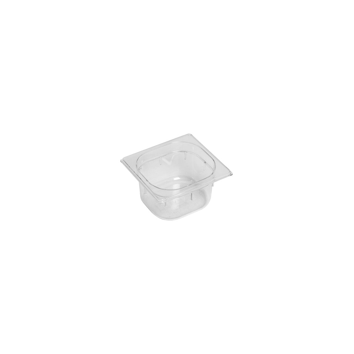 PC-16100CL Inox Macel Gastronorm Pan Polycarbonate Clear 1/6 Size 100mm Tomkin Australia Hospitality Supplies