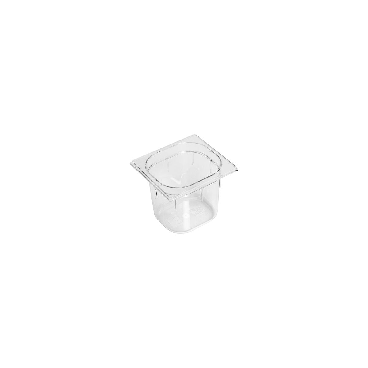 PC-16150CL Inox Macel Gastronorm Pan Polycarbonate onate Clear 1/6 Size 150mm Tomkin Australia Hospitality Supplies