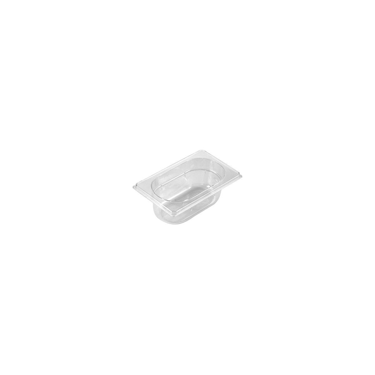 PC-19065CL Inox Macel Gastronorm Pan Polycarbonate onate Clear 1/9 Size 65mm Tomkin Australia Hospitality Supplies