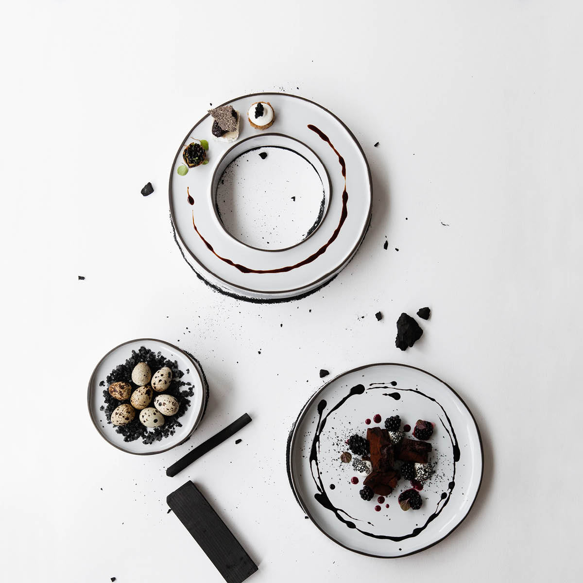 RV652703 Revol Caractere White Cumulus Round Plate 260mm Tomkin Australia Hospitality Supplies