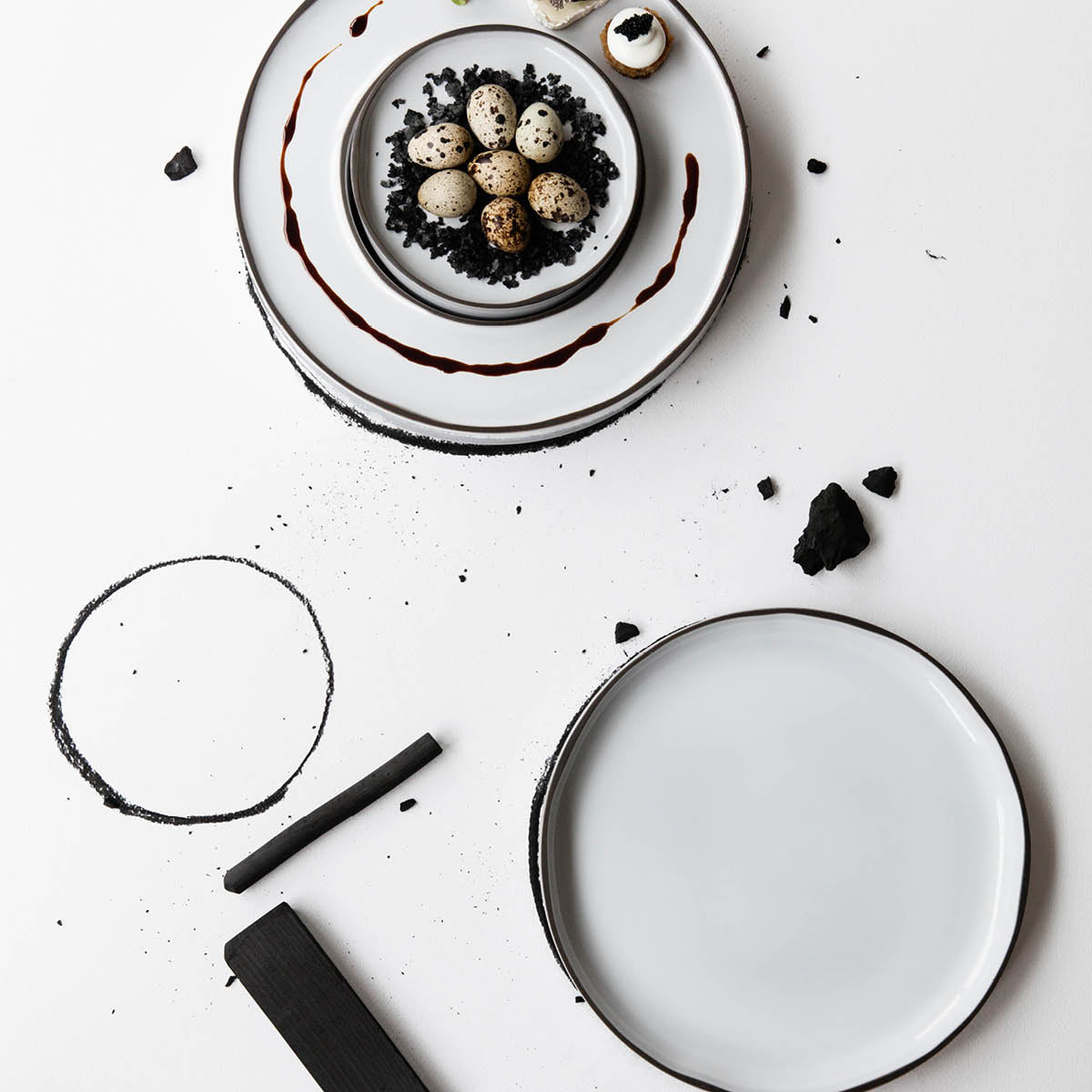 Caractere White Cumulus Oval Plate 355x218mm